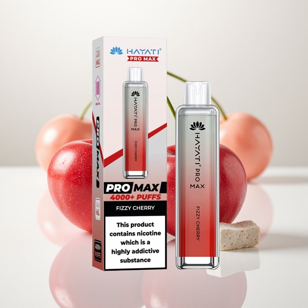 Hayati Pro Max 4000 Caladas Vape Desechable Cereza Efervescente