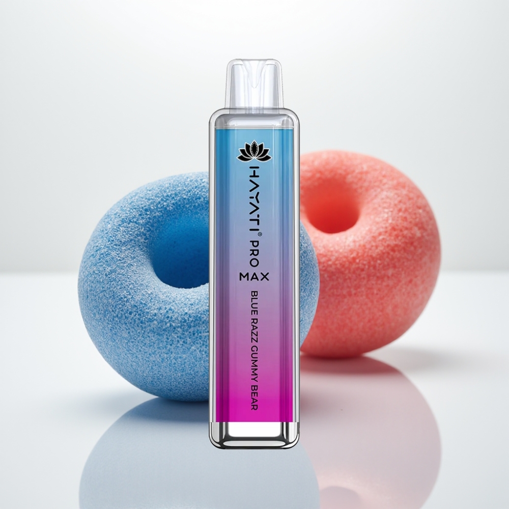 Hayati Pro Max 4000 Puffs Vape Desechable - Osito de Gomita Azul