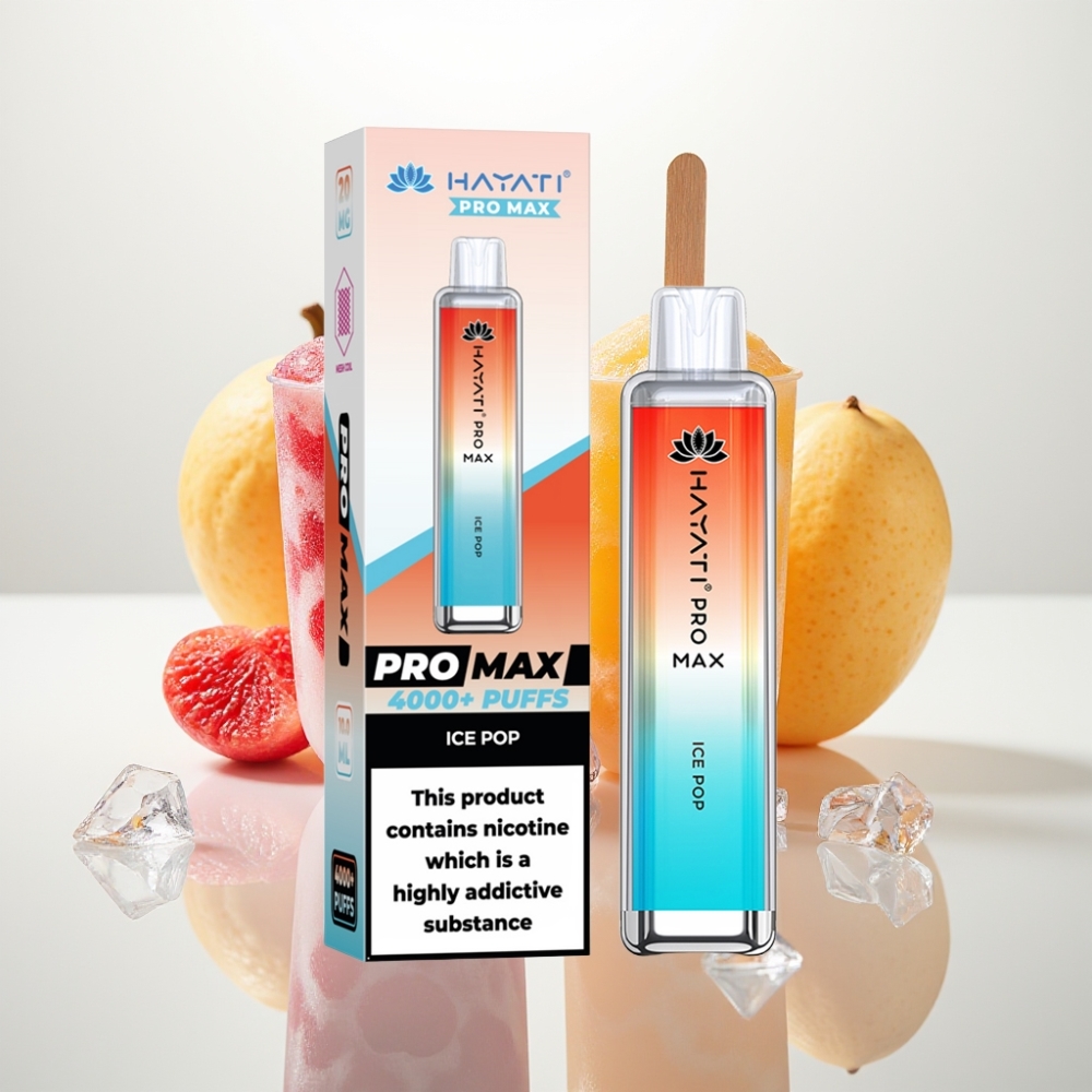 Hayati Pro Max 4000 Puffs Vape Desechable Recargable - Sabor Helado