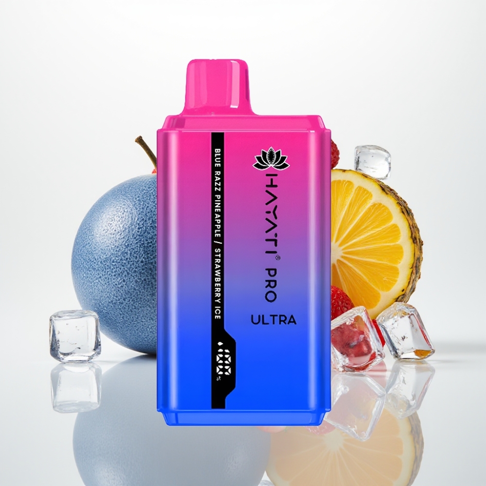 blue razz piña fresa hielo