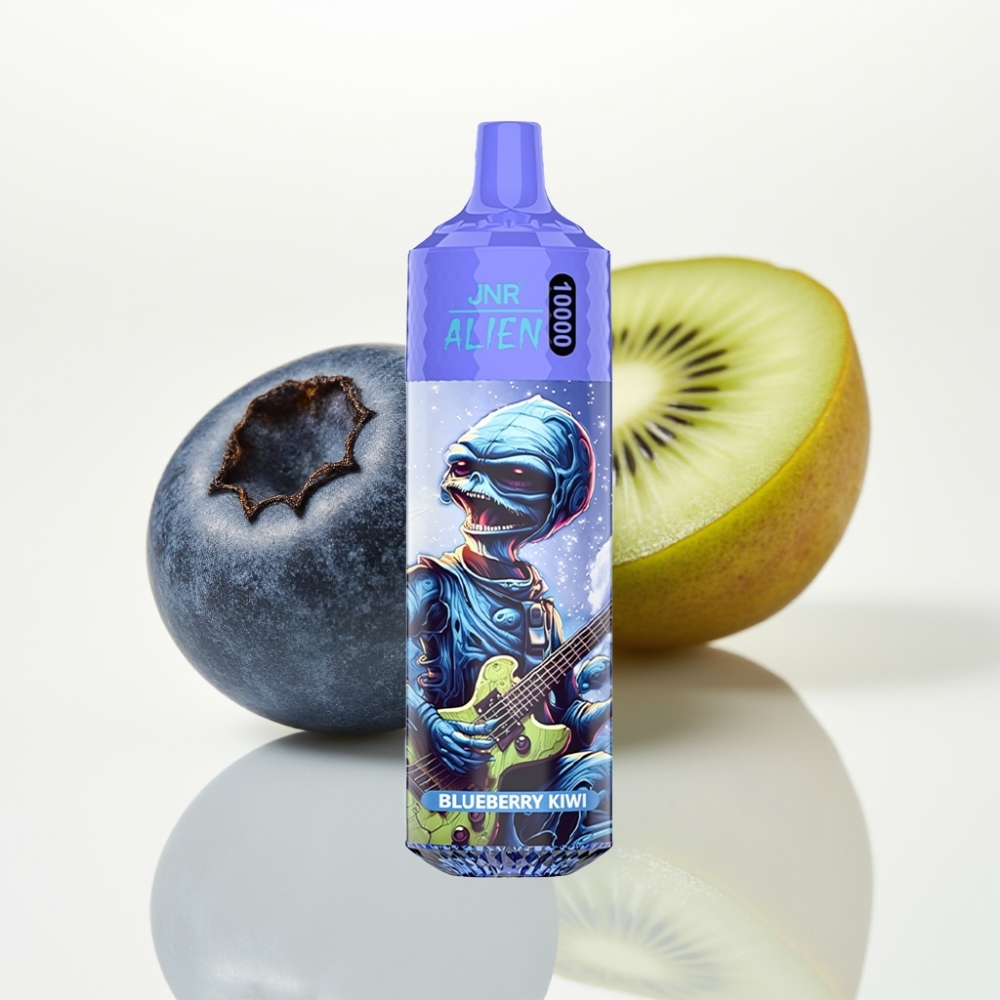 JNR Alien 10000 Puffs Vape Desechable Arándano Kiwi – 850mAh Tipo-C LED RGB