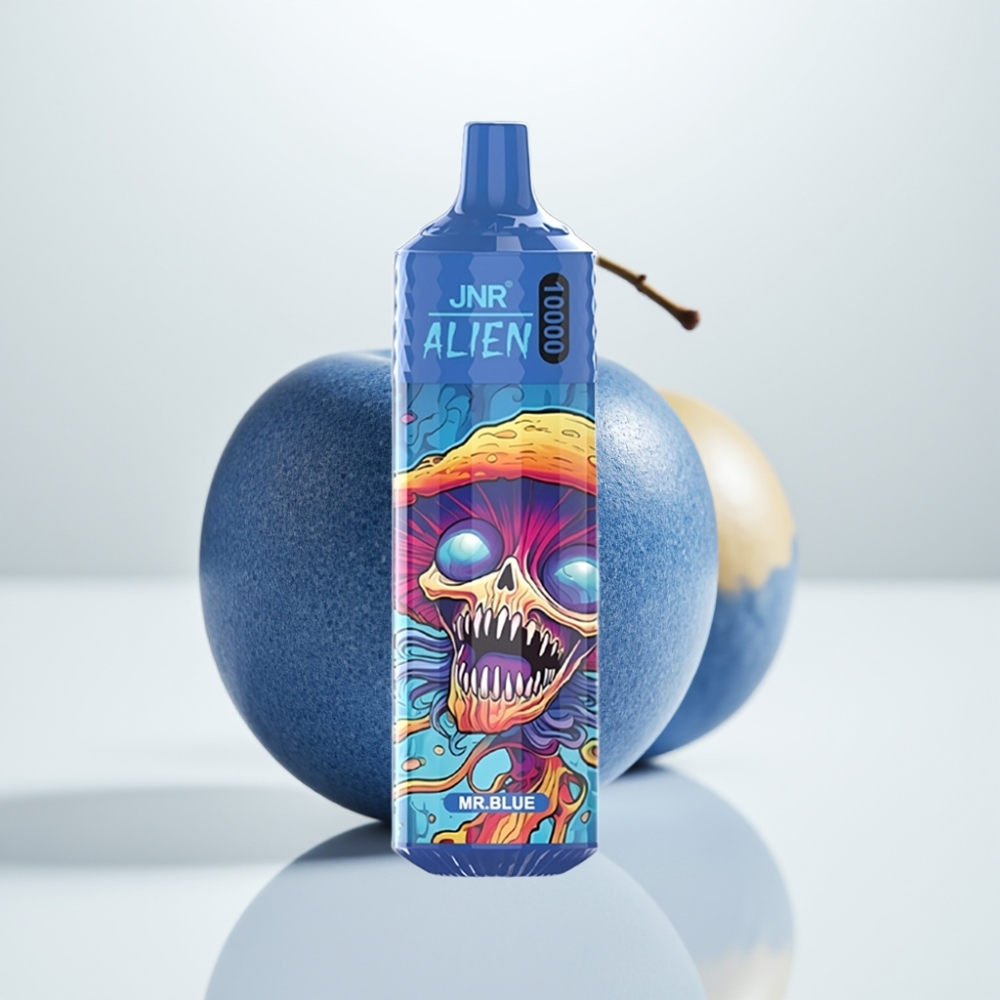 JNR Alien 10000 Puffs Vape Desechable – 850mAh Carga Rápida Tipo-C Mr Azul (RGB)