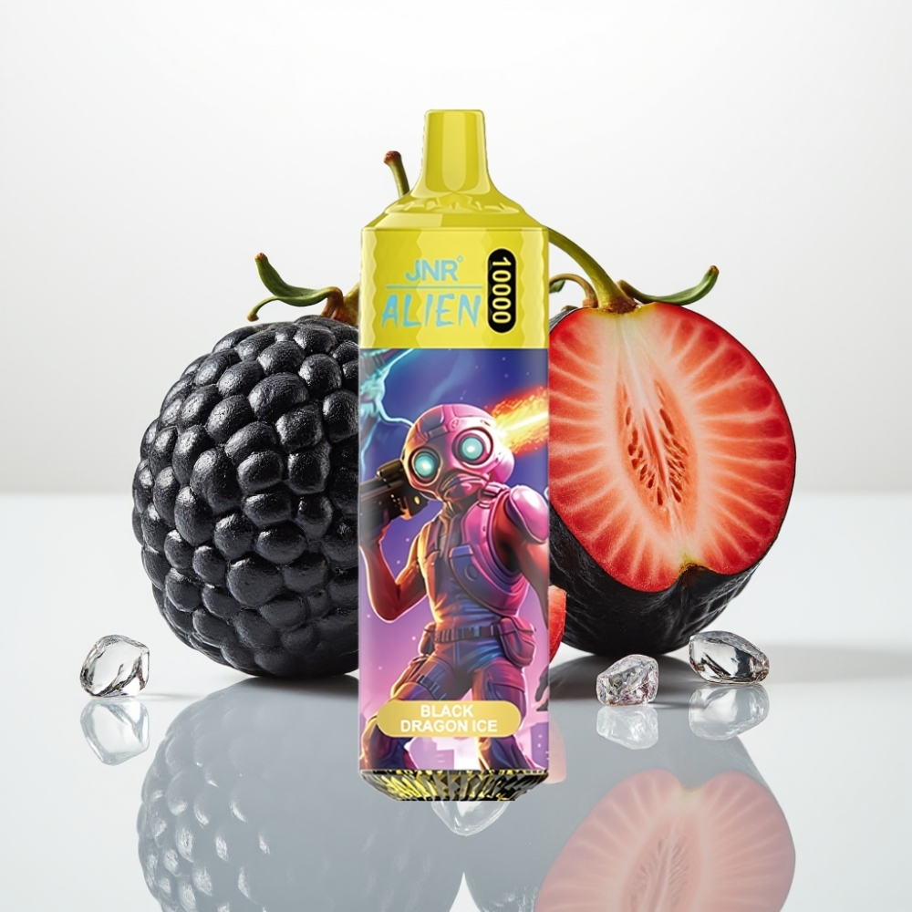 JNR Alien 10000 Puffs Vape Dragón Negro Hielo – 850mAh 20ml Tipo-C