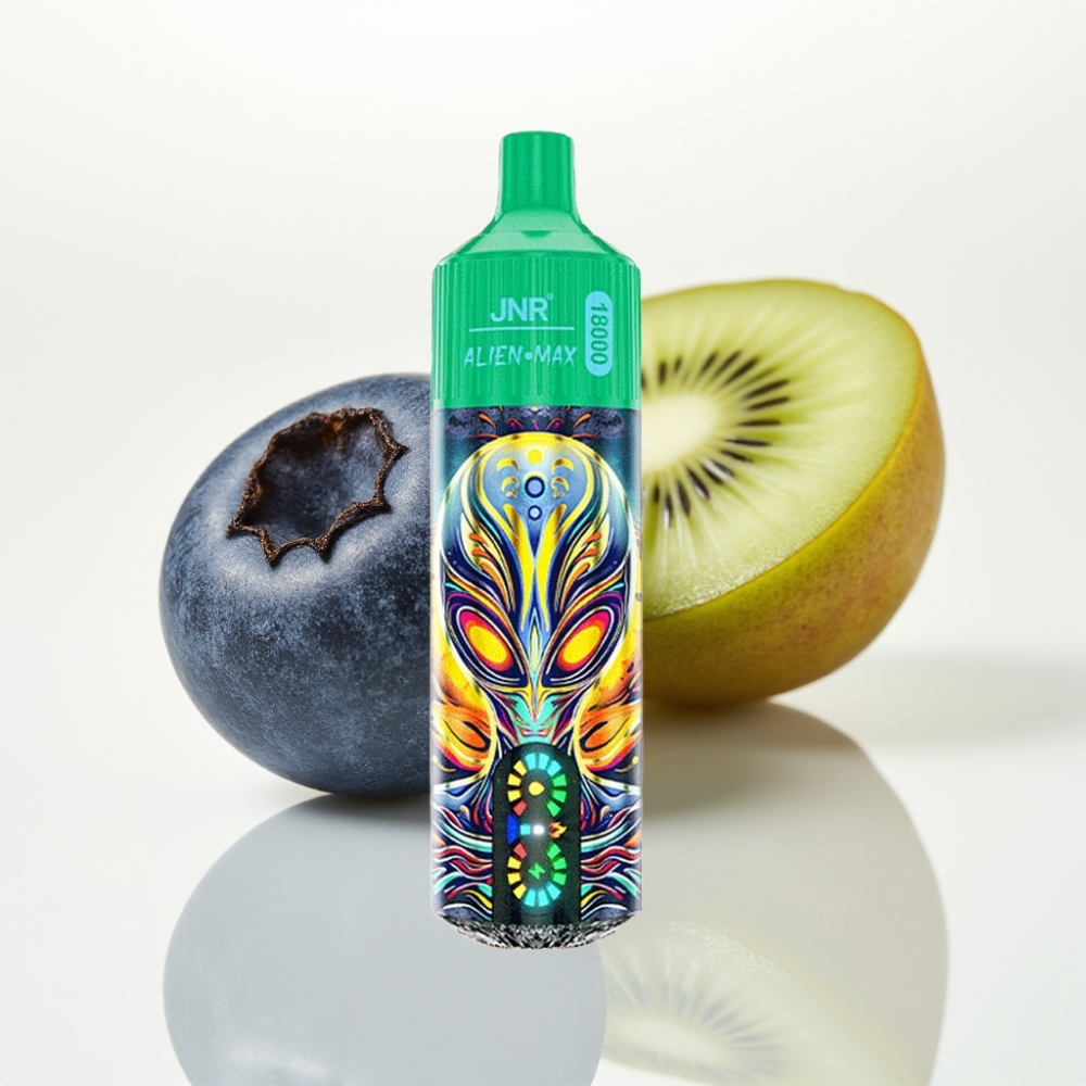 JNR Alien Max 18000 Puffs - Pantalla LED Doble Malla Arándano Kiwi