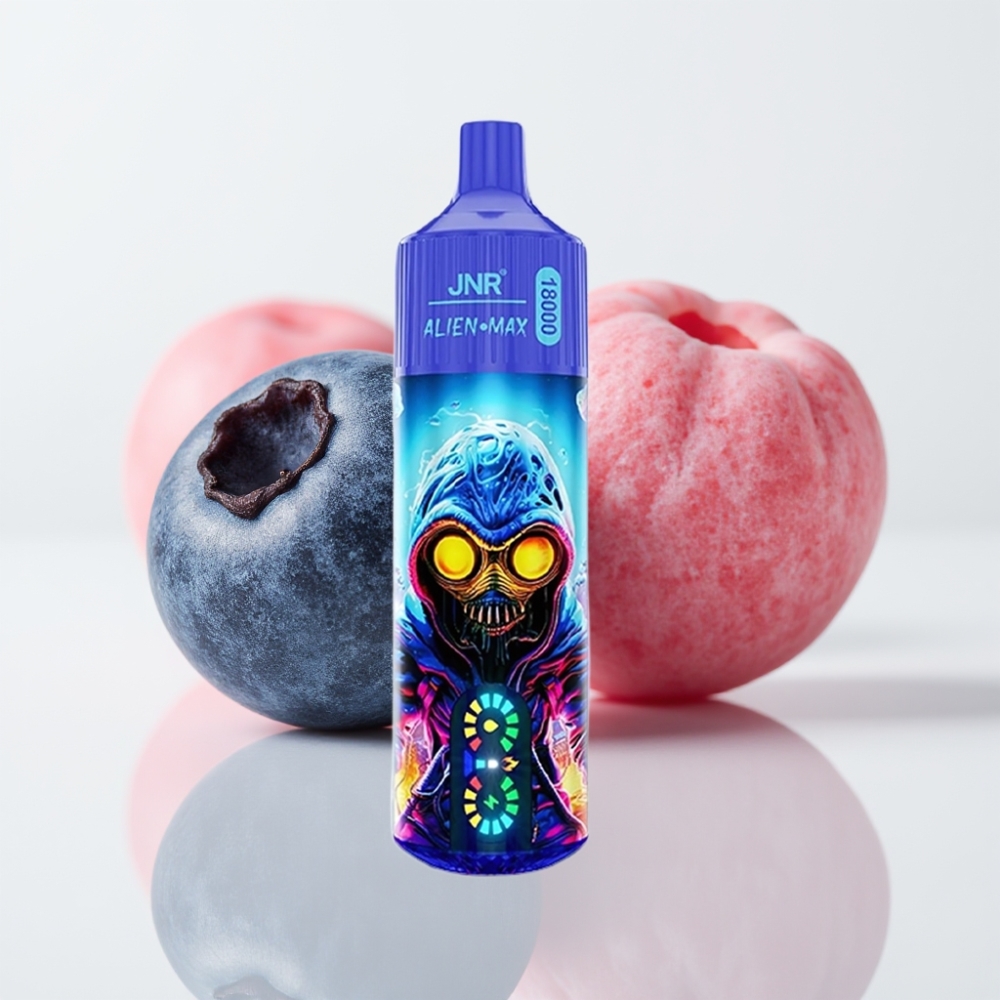 JNR Alien Max 18000 Puffs - Pantalla LED Doble Malla Carga Rápida Chicle de Arándano
