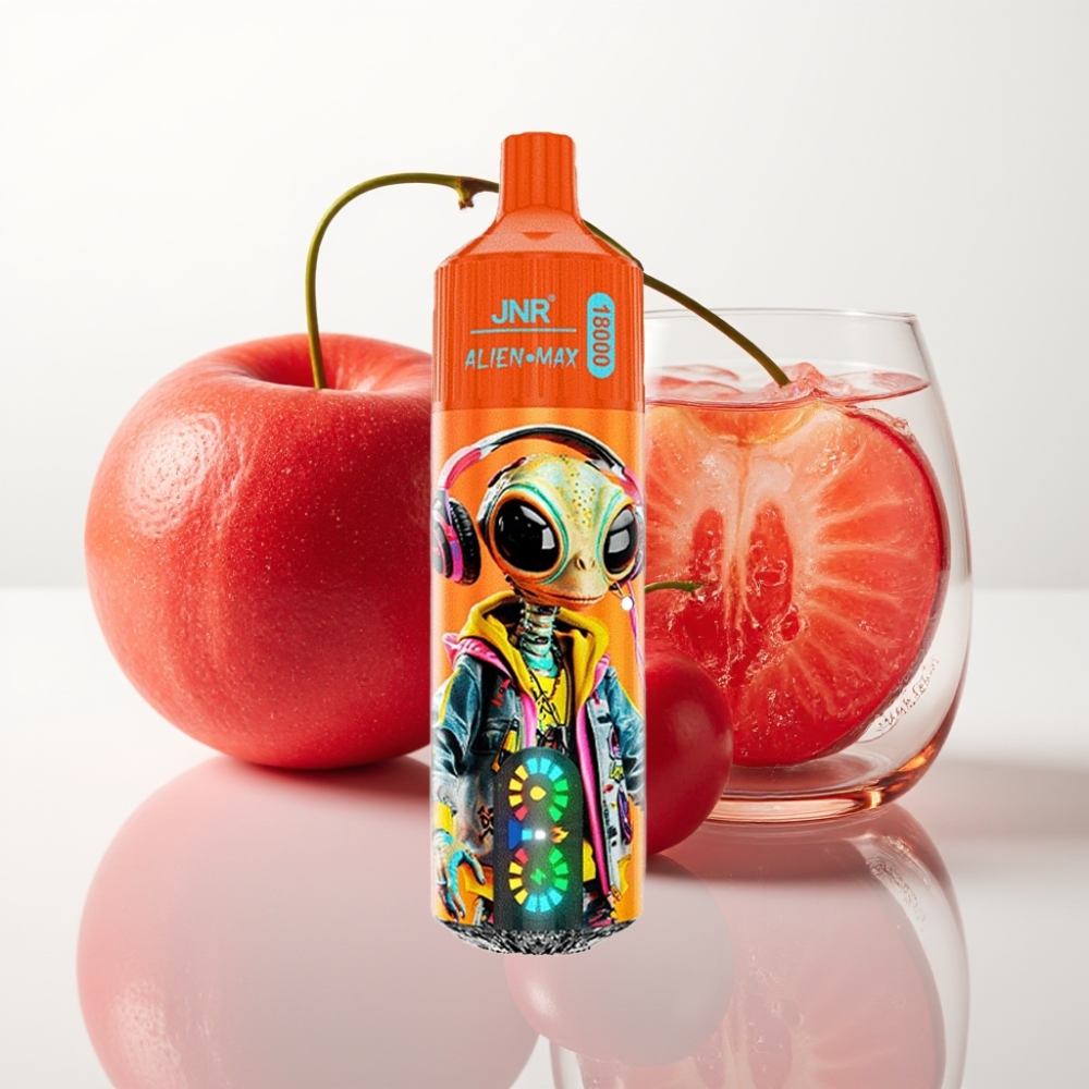 JNR Alien Max 18000 Puffs - Pantalla LED Doble Malla Cereza Cola Fizzy