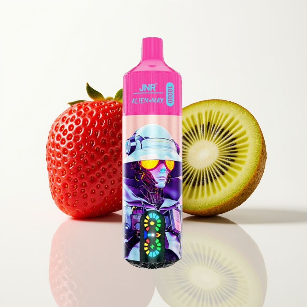 JNR Alien Max 18000 Puffs - Pantalla LED Doble Malla Fresa Kiwi