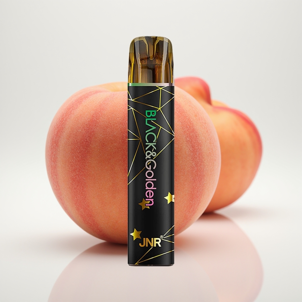 JNR BlackGolden 800 Puffs Desechable Vape Melocotón Frutal 2ml TPD