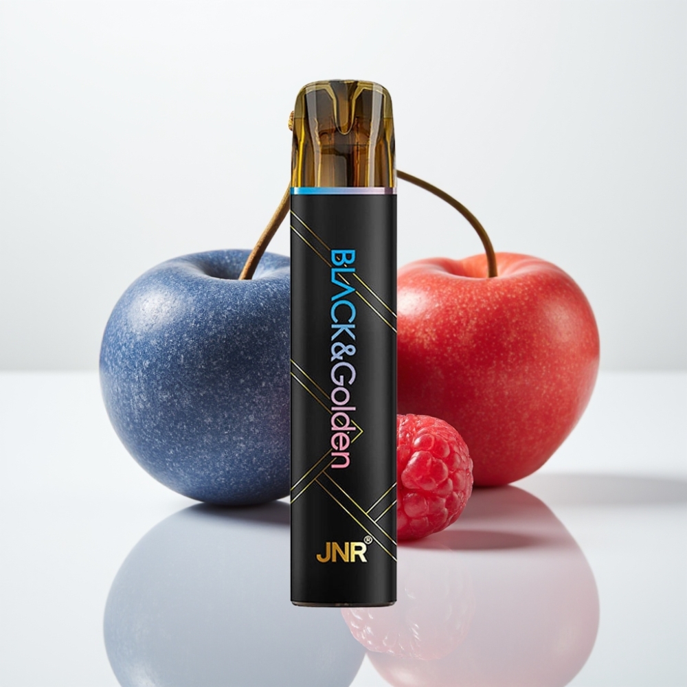 JNR BlackGolden 800 Puffs Vape Desechable Cereza Frambuesa Azul