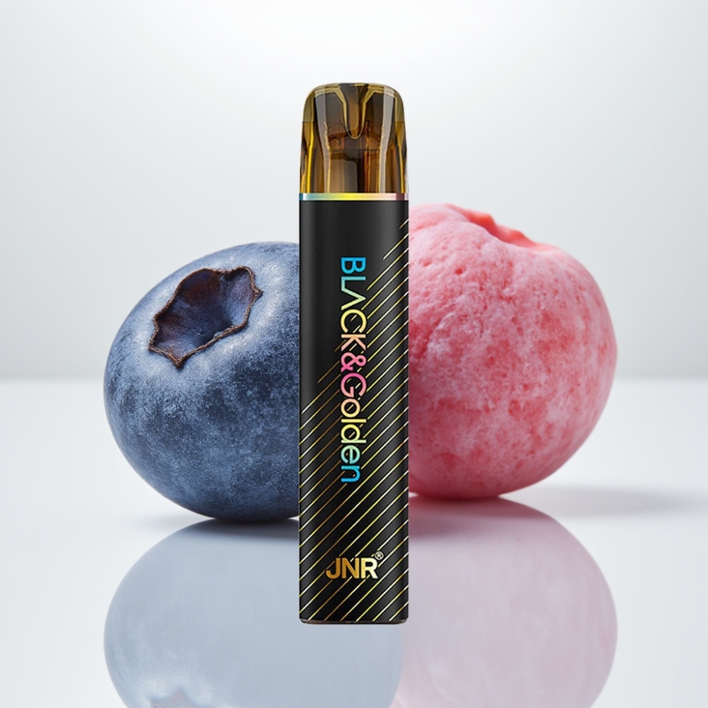 JNR BlackGolden 800 Puffs Vape Desechable Chicle de Arándano Azul TPD