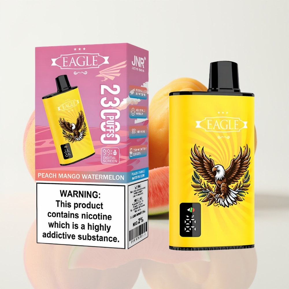 JNR EAGLE Smart 23000 Puffs Sabores Durazno Mango Sandía Vape Desechable