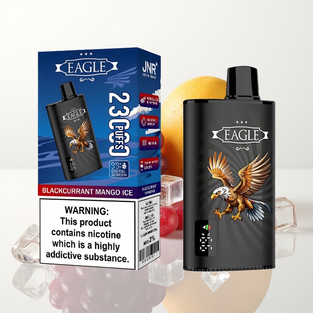 JNR EAGLE Smart 23000 Puffs Vape Desechable con Pantalla Digital y Aire Ajustable - Grosella Mango Hielo