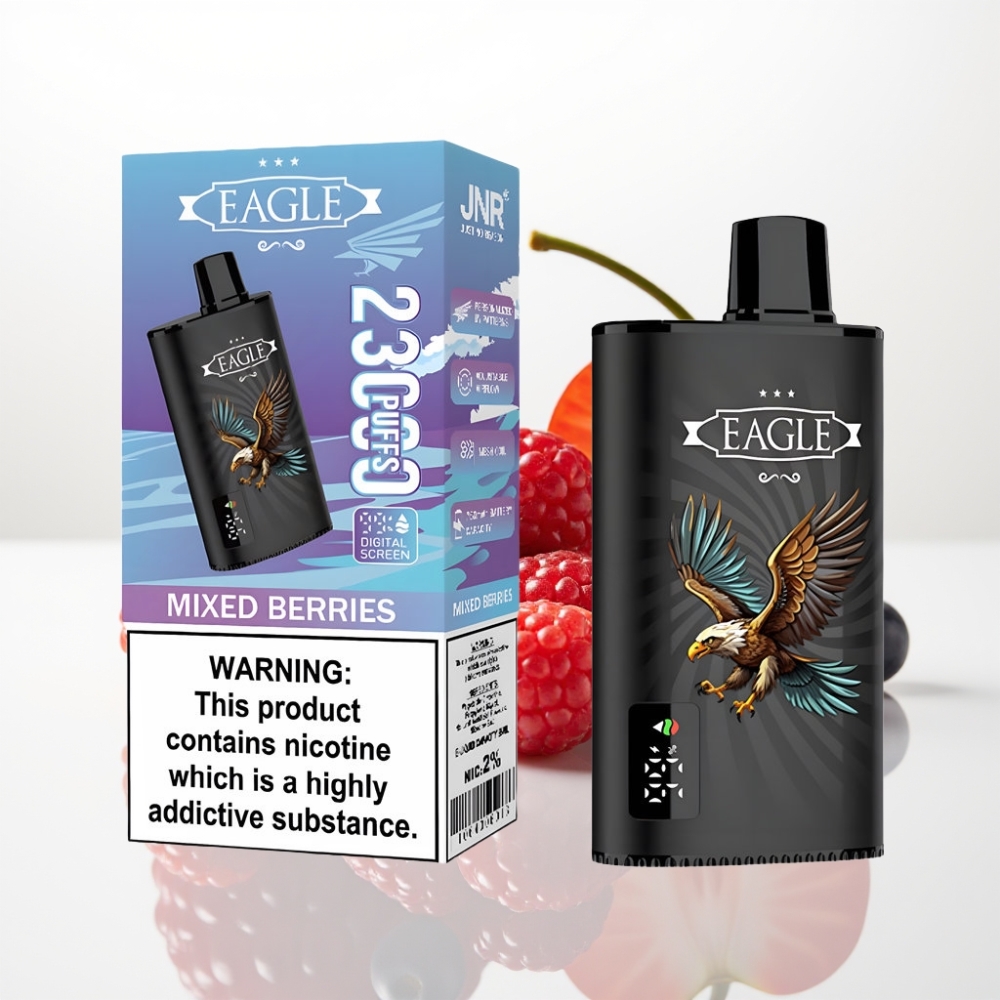 JNR EAGLE Smart 23000 Puffs Vape Desechable con Pantalla Digital y Bayas Mixtas