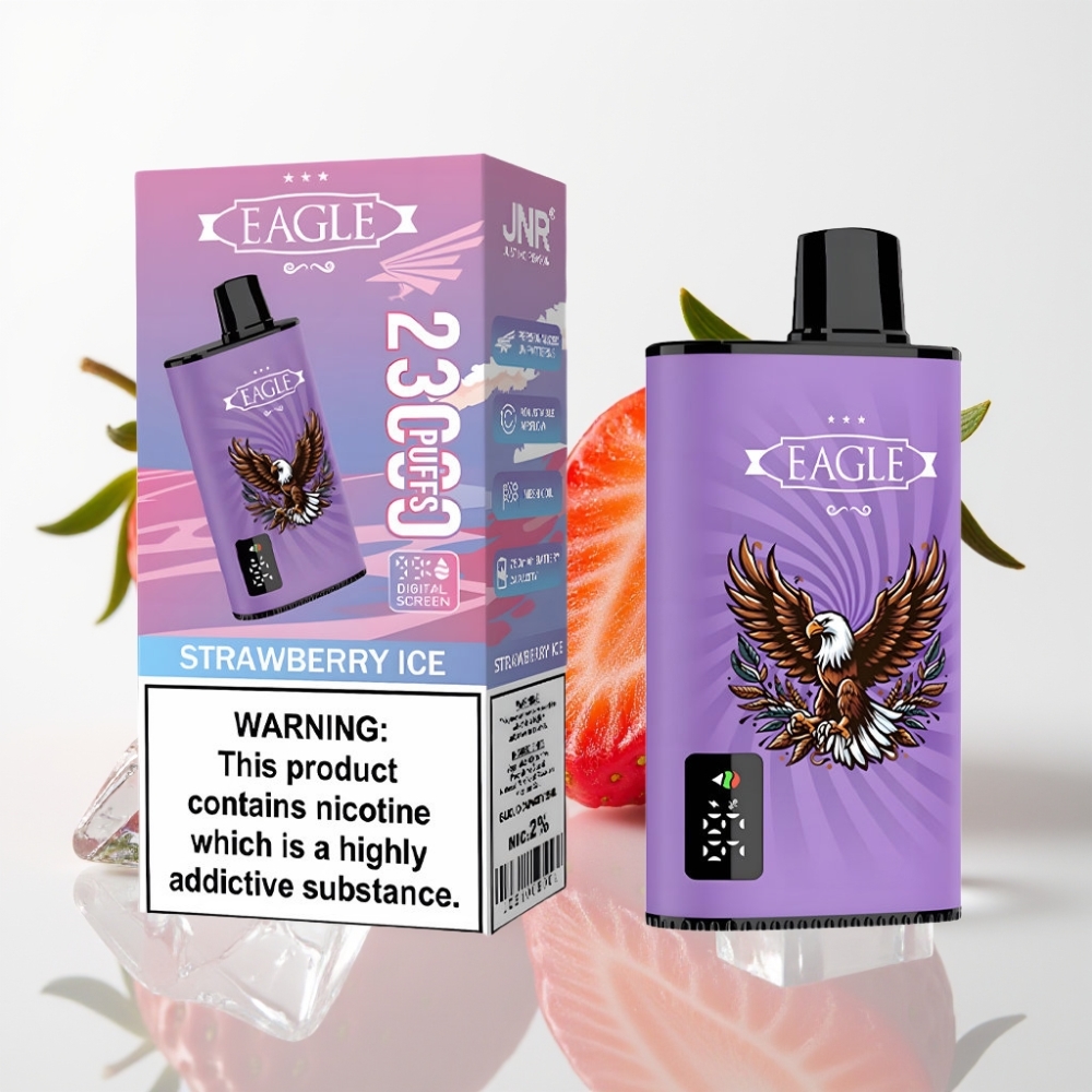 JNR EAGLE Smart 23000 Puffs Vape Desechable con Pantalla Digital y Fresa Helada