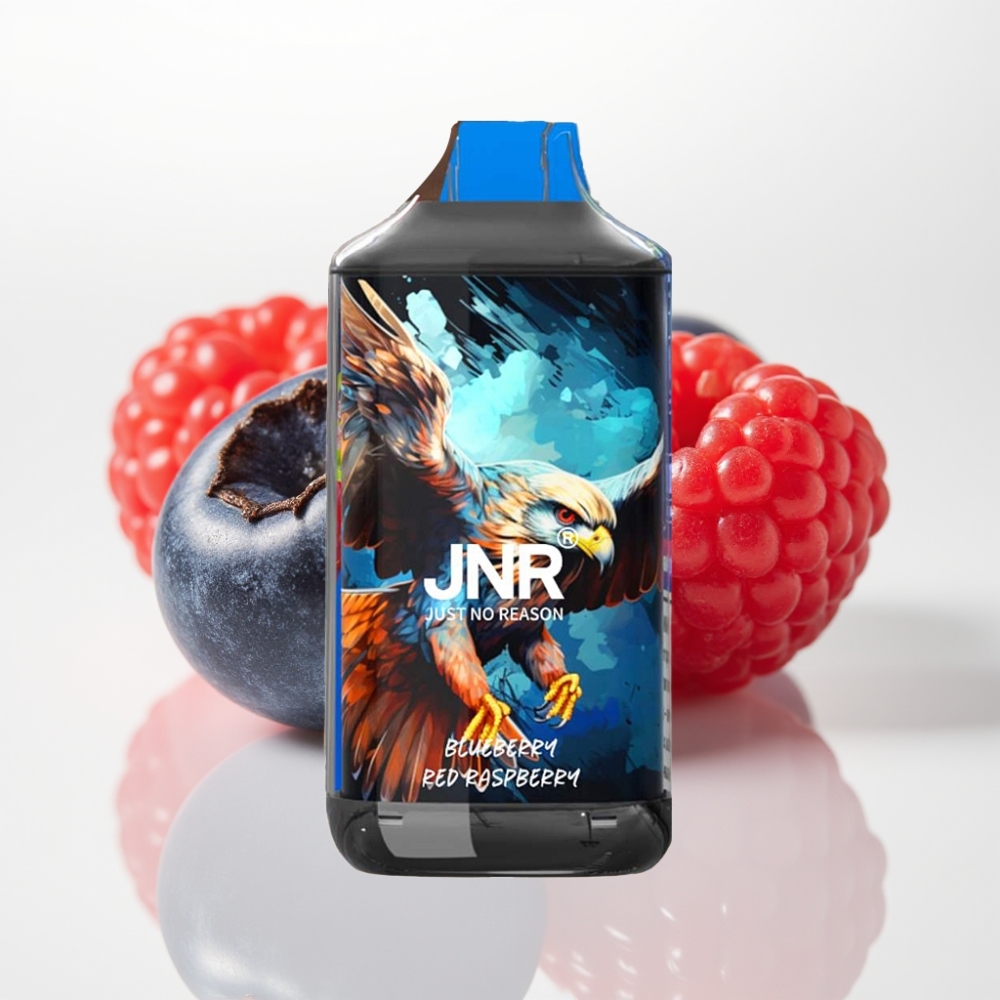 JNR Falcon 16000 Puffs Vape Desechable Arándano Frambuesa Roja – 22ml Doble Malla Tipo C