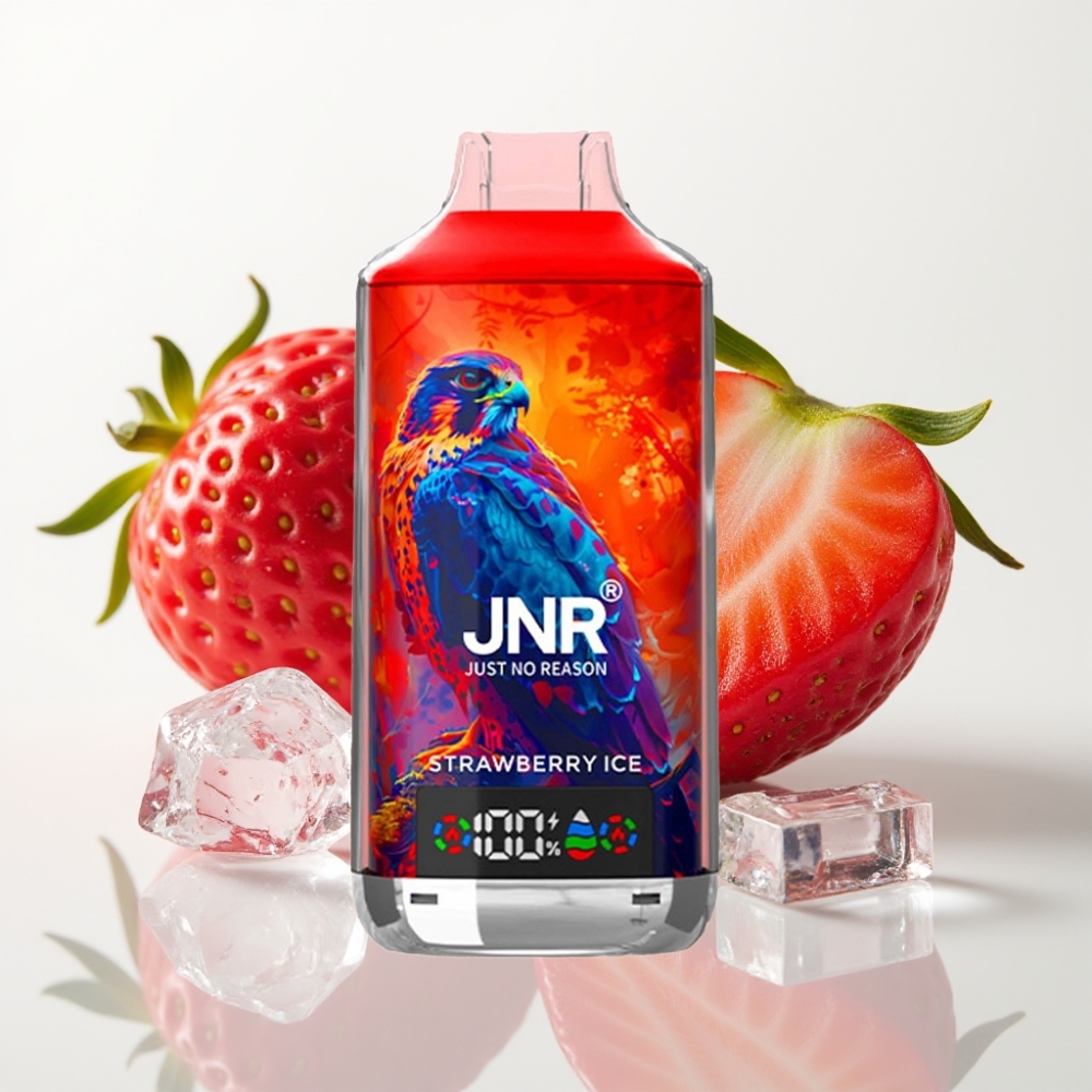 JNR Falcon X 18000 Puffs Doble Malla Fresa Helada Vape Desechable