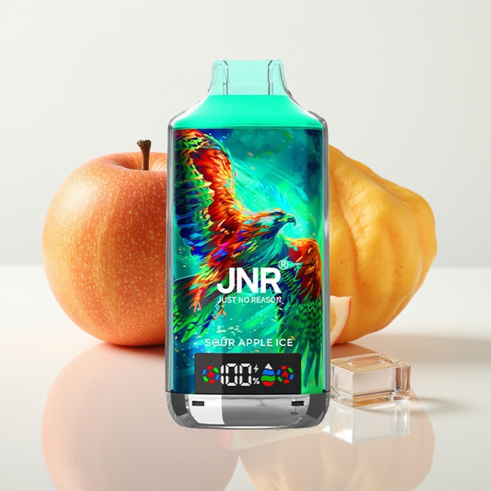 JNR Falcon X 18000 Puffs Manzana Ácida Helada - 24ml Doble Malla Tipo-C