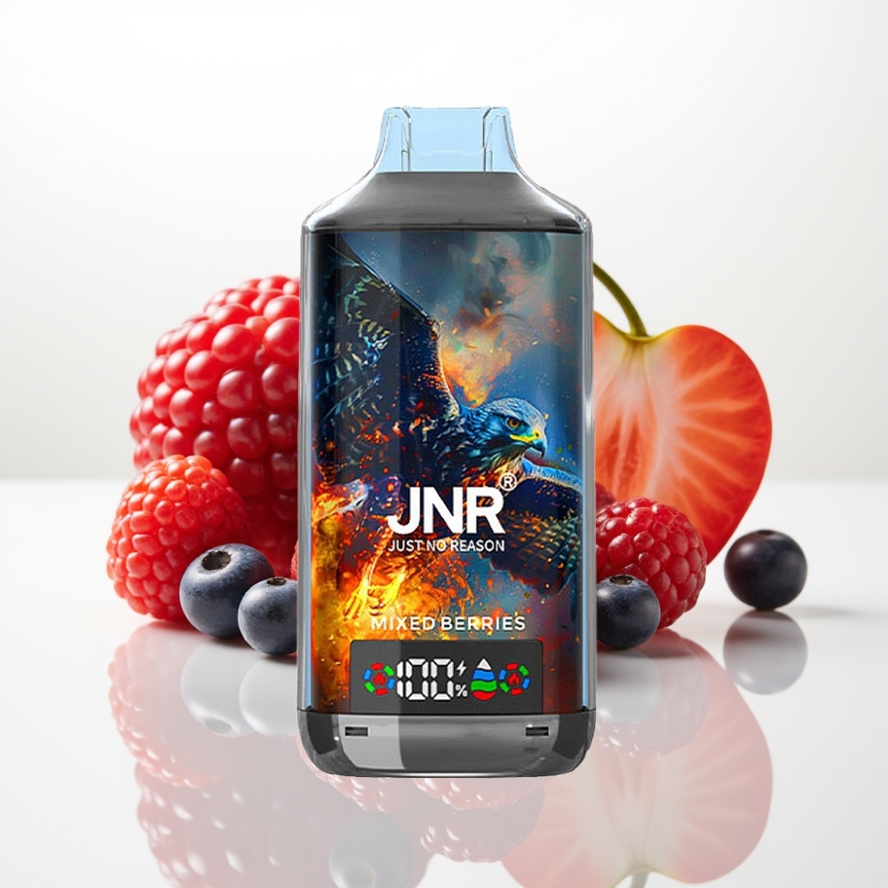 JNR Falcon X 18000 Puffs Vape Disposable - Bayas Mixtas Dual Mesh Tipo-C