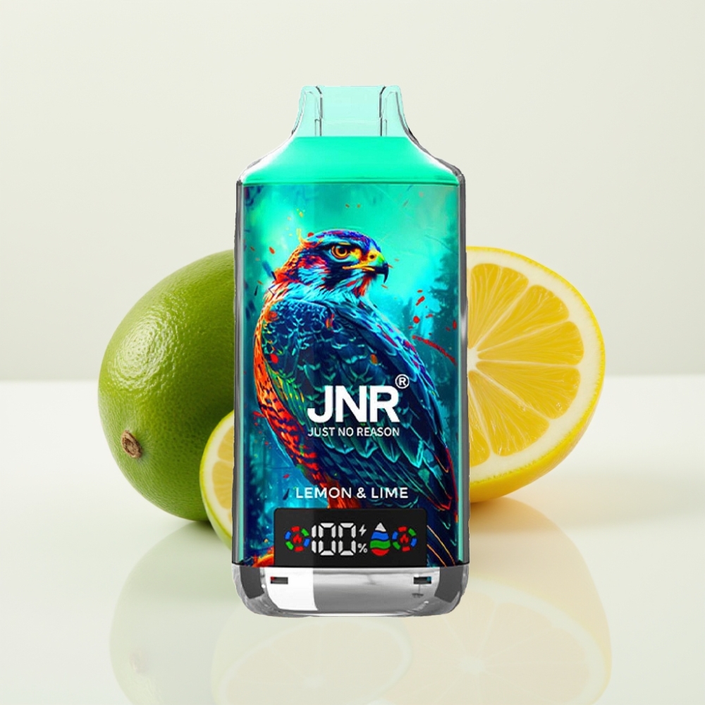 JNR Falcon X 18000 Puffs Vape Disposable Lima Limón – Doble Malla Pantalla Digital Tipo-C