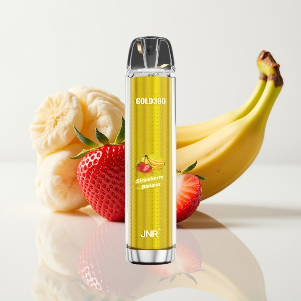 JNR Gold380 6000 Puffs Desechable Vape Fresa Plátano - 13ml/10ohm/1500mAh