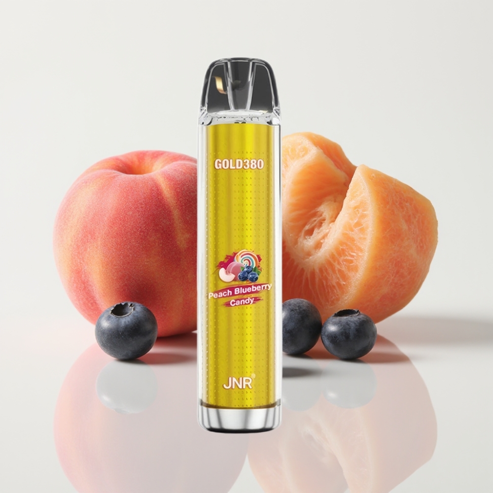 JNR Gold380 6000 Puffs Vape Desechable Durazno Arándano 1500mAh 13ml