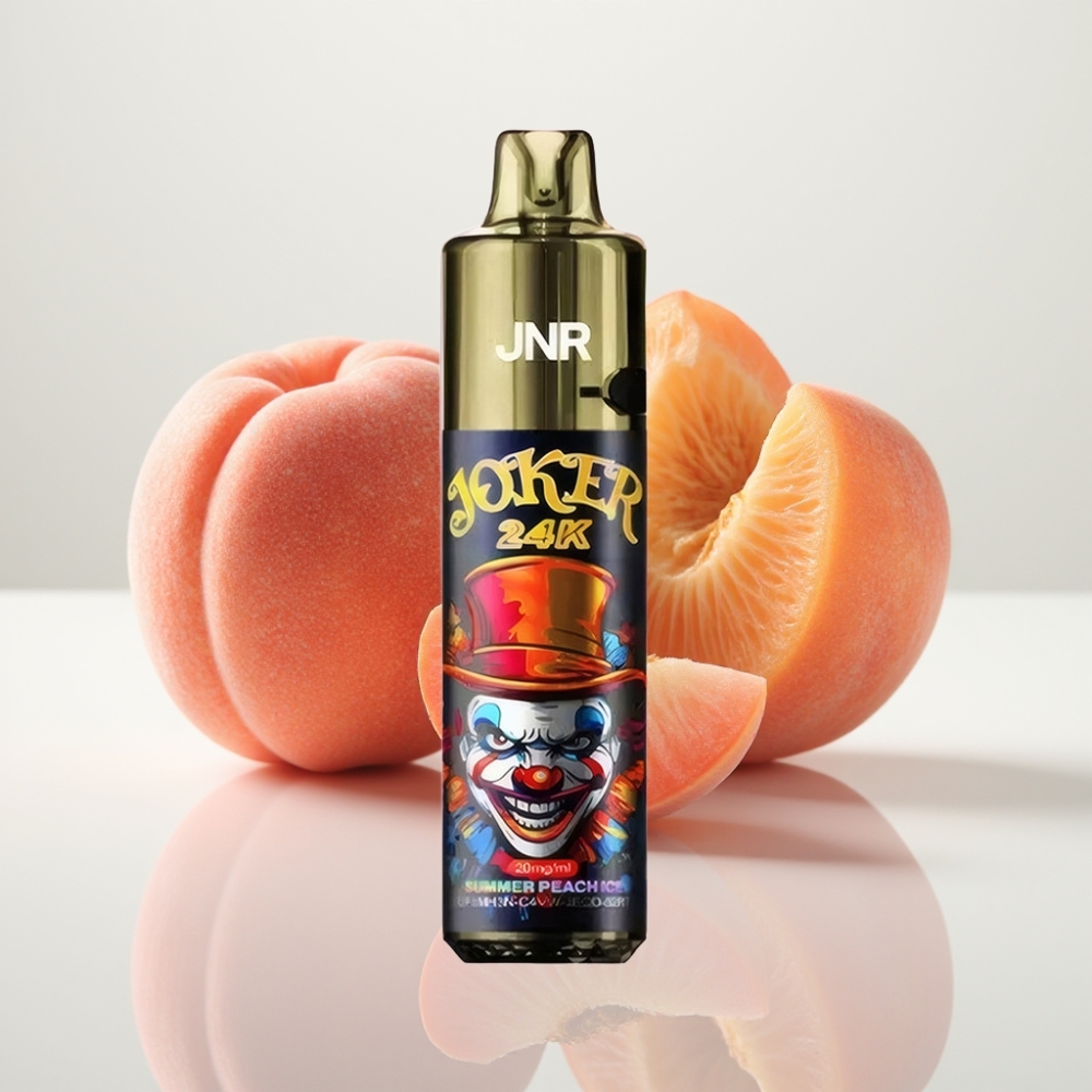 JNR Joker 24K Puffs Recargable - 2+10ml Durazno Helado Luz LED 800mAh