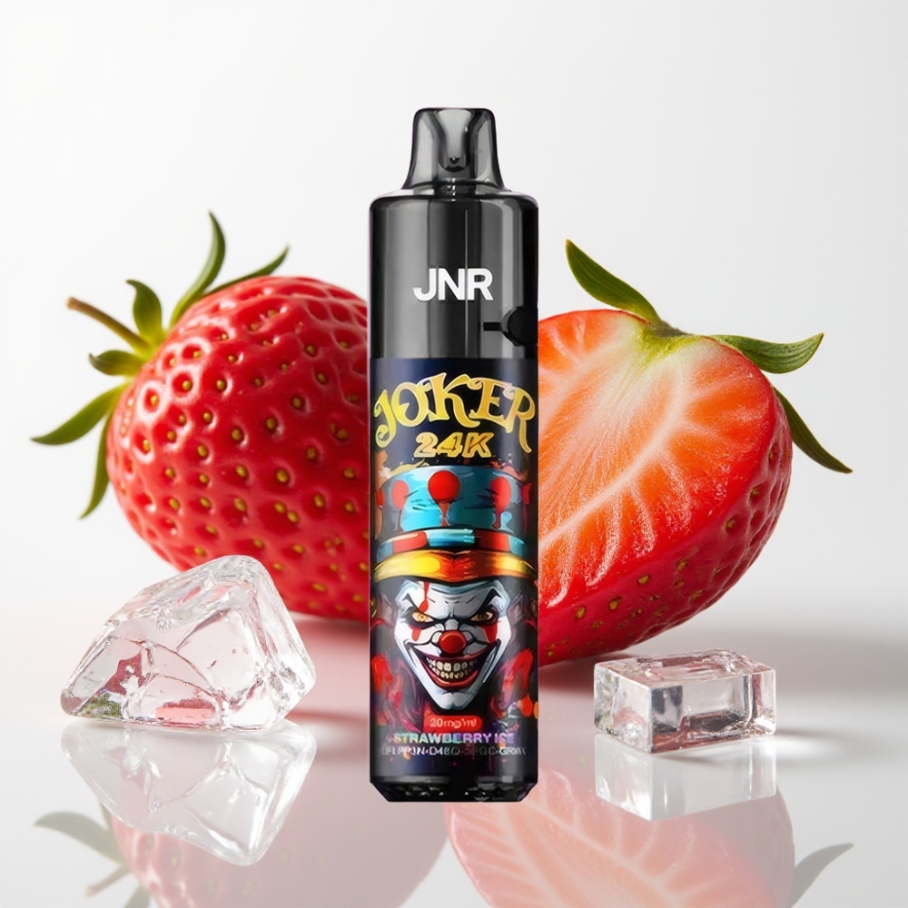 JNR Joker 24K Puffs Recargable - Fresa Helada 10ml 800mAh Tipo-C