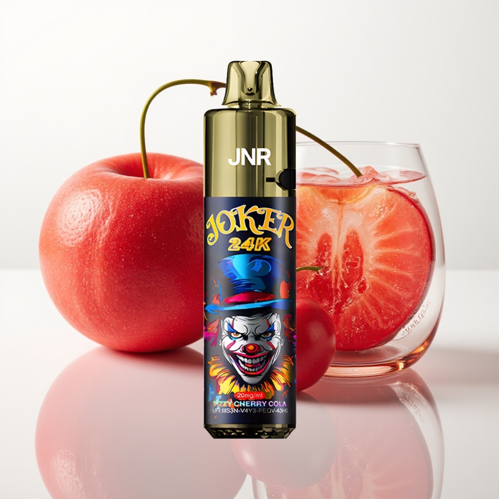 JNR Joker 24K Puffs Recargable – Cereza Cola Fizzy 10ml 24000 Caladas 2 Nicotina