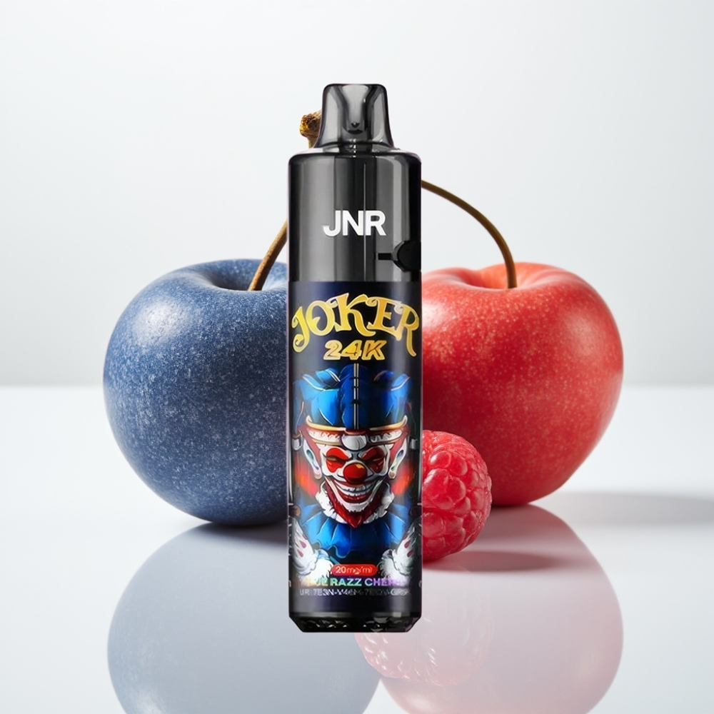 JNR Joker 24K Puffs Vape Recargable 2+10ml – Cereza Frambuesa Azul