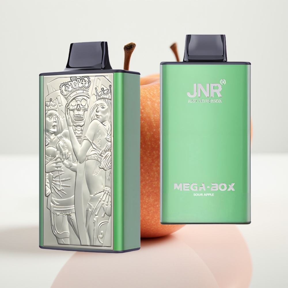 JNR Mega Box 25000 Puffs Manzana Ácida – 30ml Doble Bobina Carga Rápida Type-C
