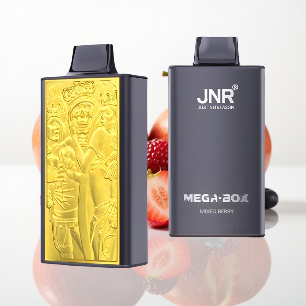 JNR Mega Box 25000 Puffs Vape Desechable - Baya Mixta Doble Bobina Carga Rápida Type-C