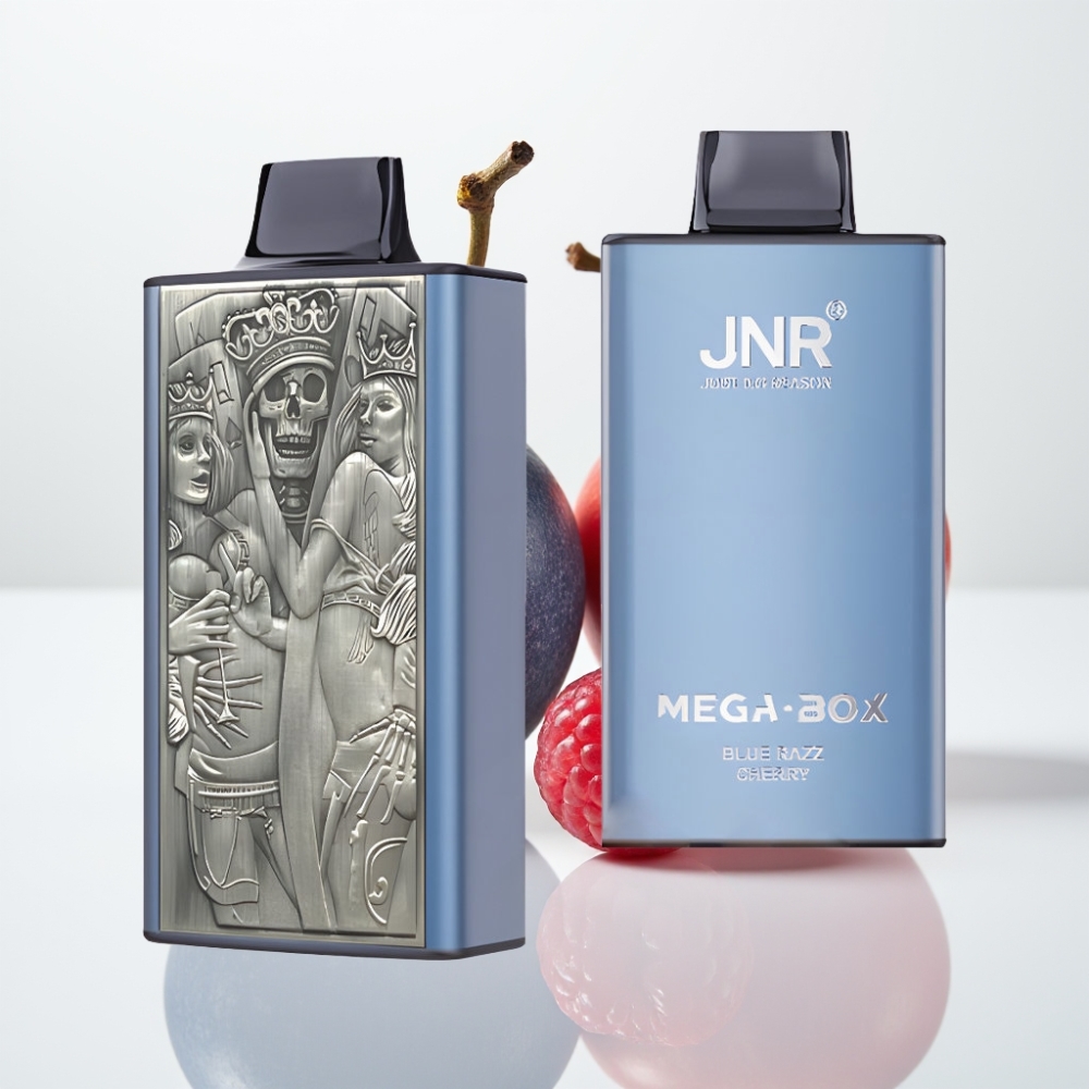 JNR Mega Box 25000 Puffs Vape Desechable - Cereza Frambuesa Azul 30ml Carga Rápida Type-C