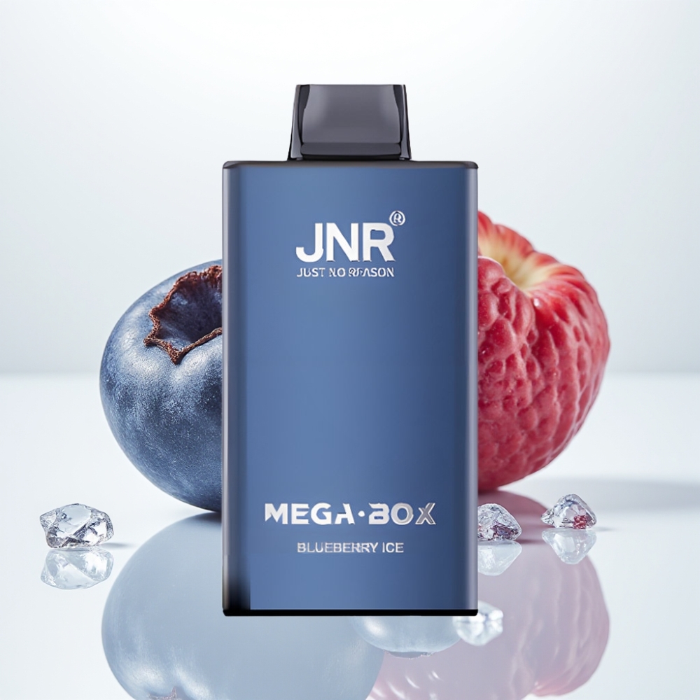 JNR Mega Box 25000 Puffs Vape Desechable Arándano Helado – 30ml Doble Bobina