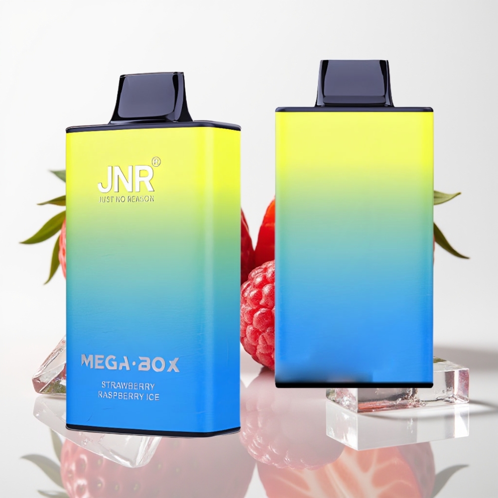 JNR Mega Box 25000 Puffs Vape Desechable Fresa Frambuesa Hielo – 30ml Doble Bobina