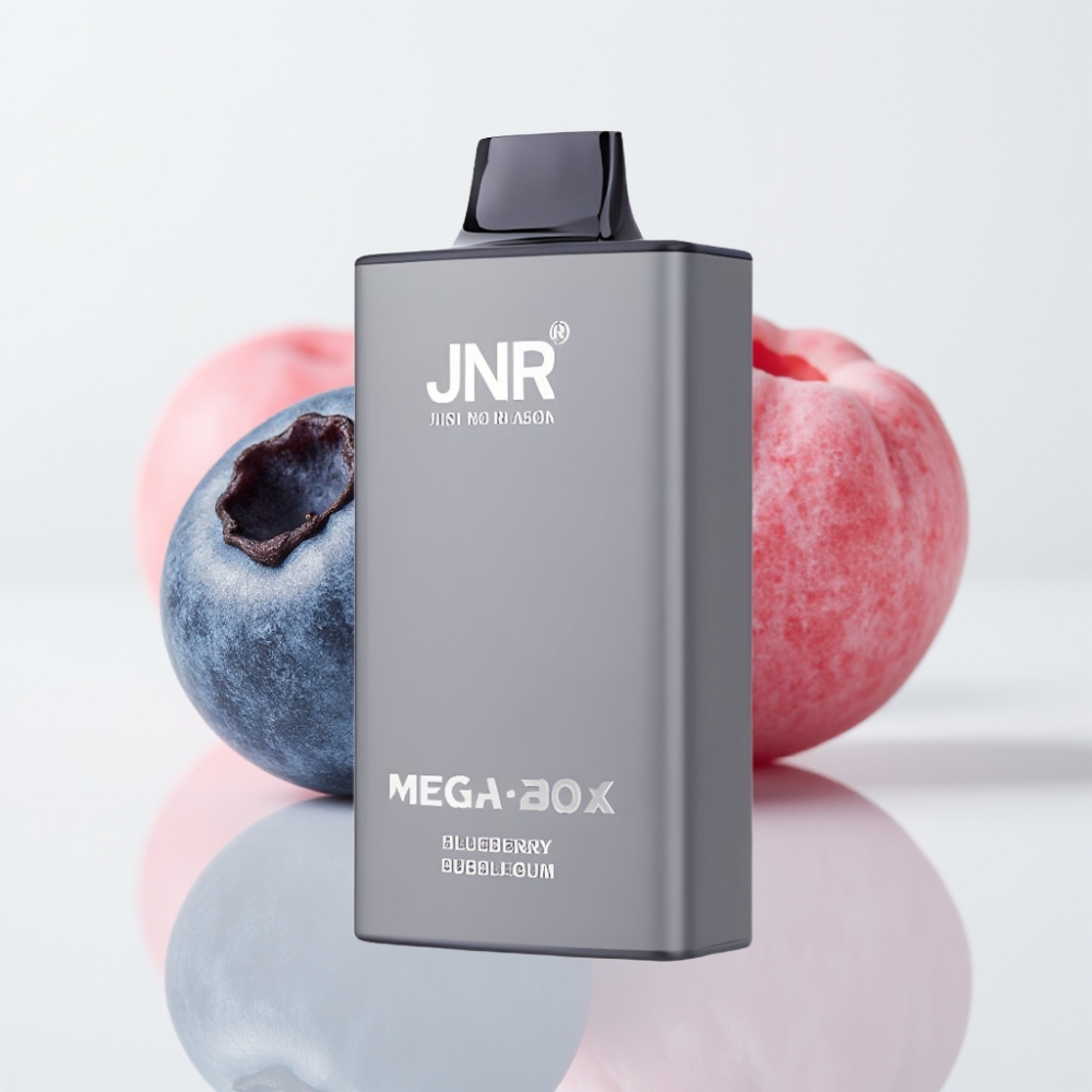 JNR Mega Box 25000 Puffs Vape Desechable con Sabor a Chicle de Arándano