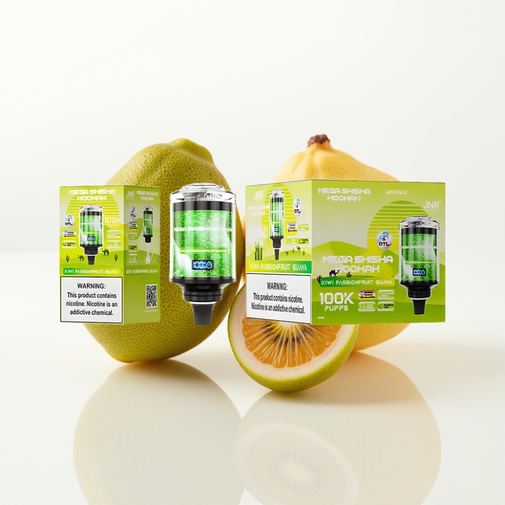 JNR Mega Shisha Hookah 100K Compatibilidad Escritorio - Kiwi Maracuyá Guayaba