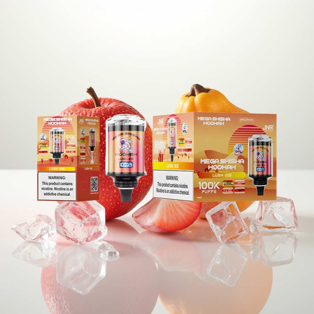 JNR Mega Shisha Hookah 100K Compatibilidad de Escritorio – Hielo Fresco