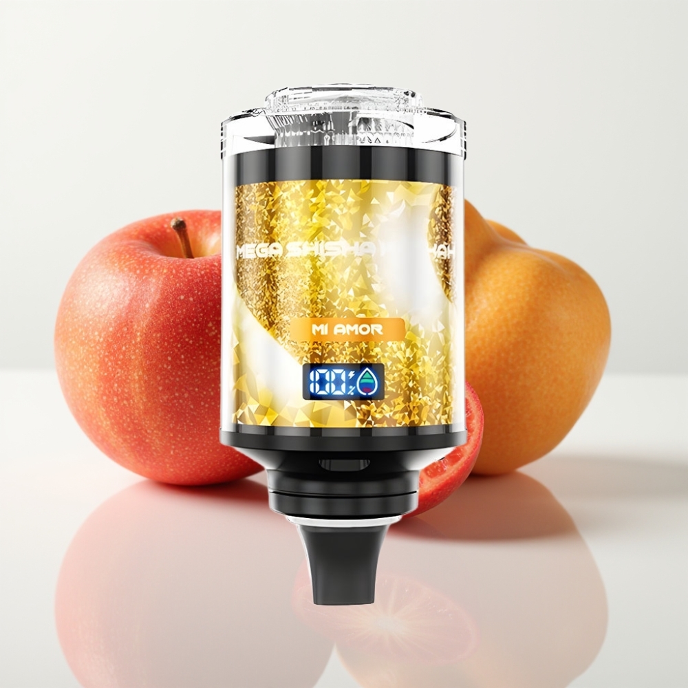 JNR Mega Shisha Hookah 100K Tipo-C 60ml Mi Amor Compatibilidad Escritorio