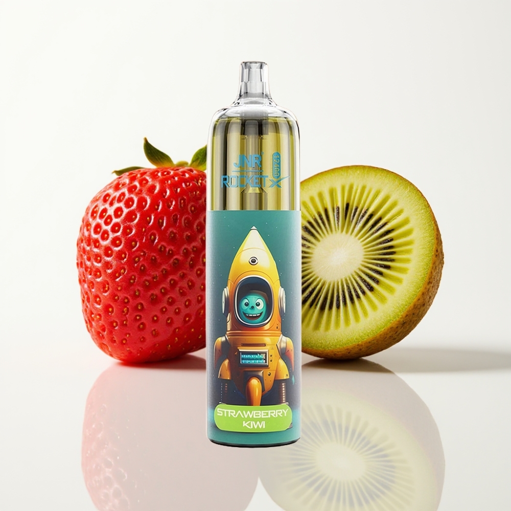JNR Rocket-X 12400 Puffs Vape Desechable con Aire Ajustable Fresa Kiwi