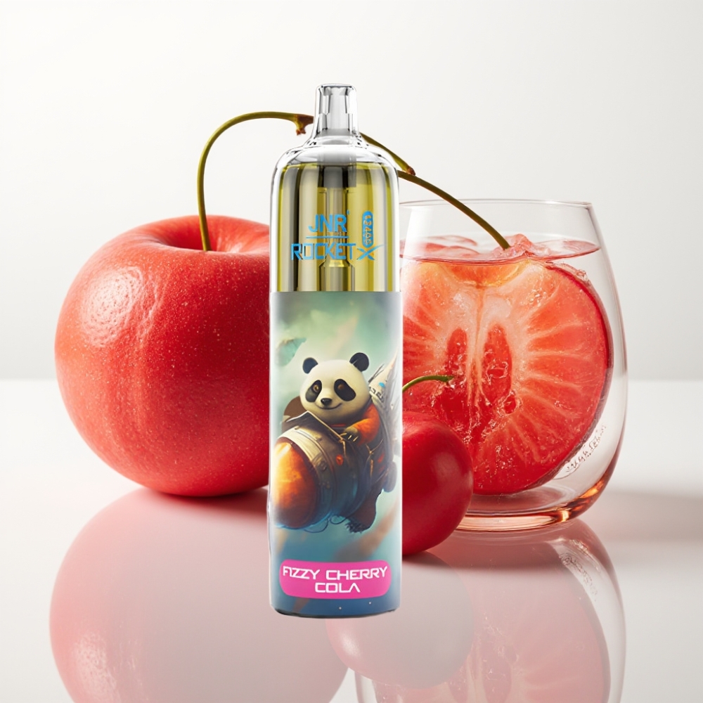 JNR Rocket-X 12400 Puffs Vape Desechable con Luz RGB y Cereza Cola Fizzy