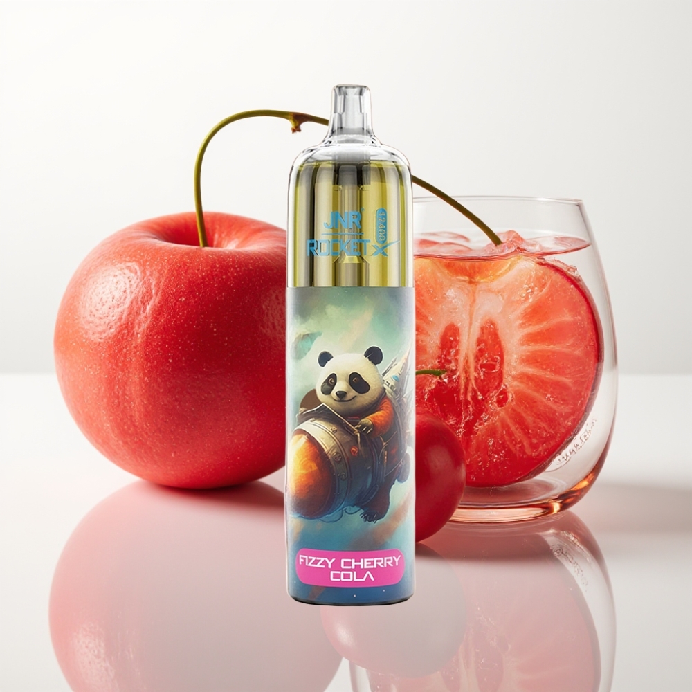 JNR Rocket-X 12400 Puffs Vape Desechable con Luz RGB y Cereza Cola Fizzy