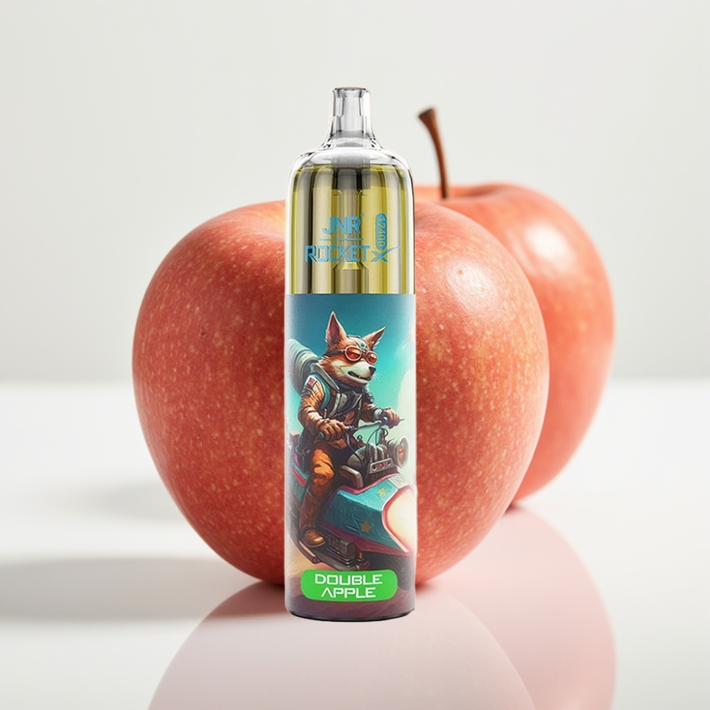 JNR Rocket-X 12400 Puffs Vape Doble Manzana con Ajuste de Flujo y RGB