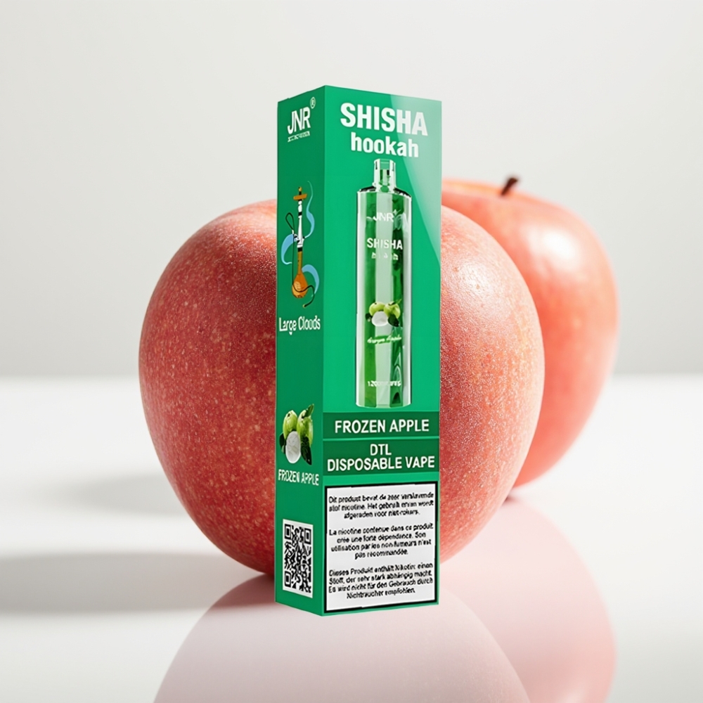 JNR Shisha Hookah 12000 Puffs - Manzana Helada 24ml 06 Ohm Tipo-C