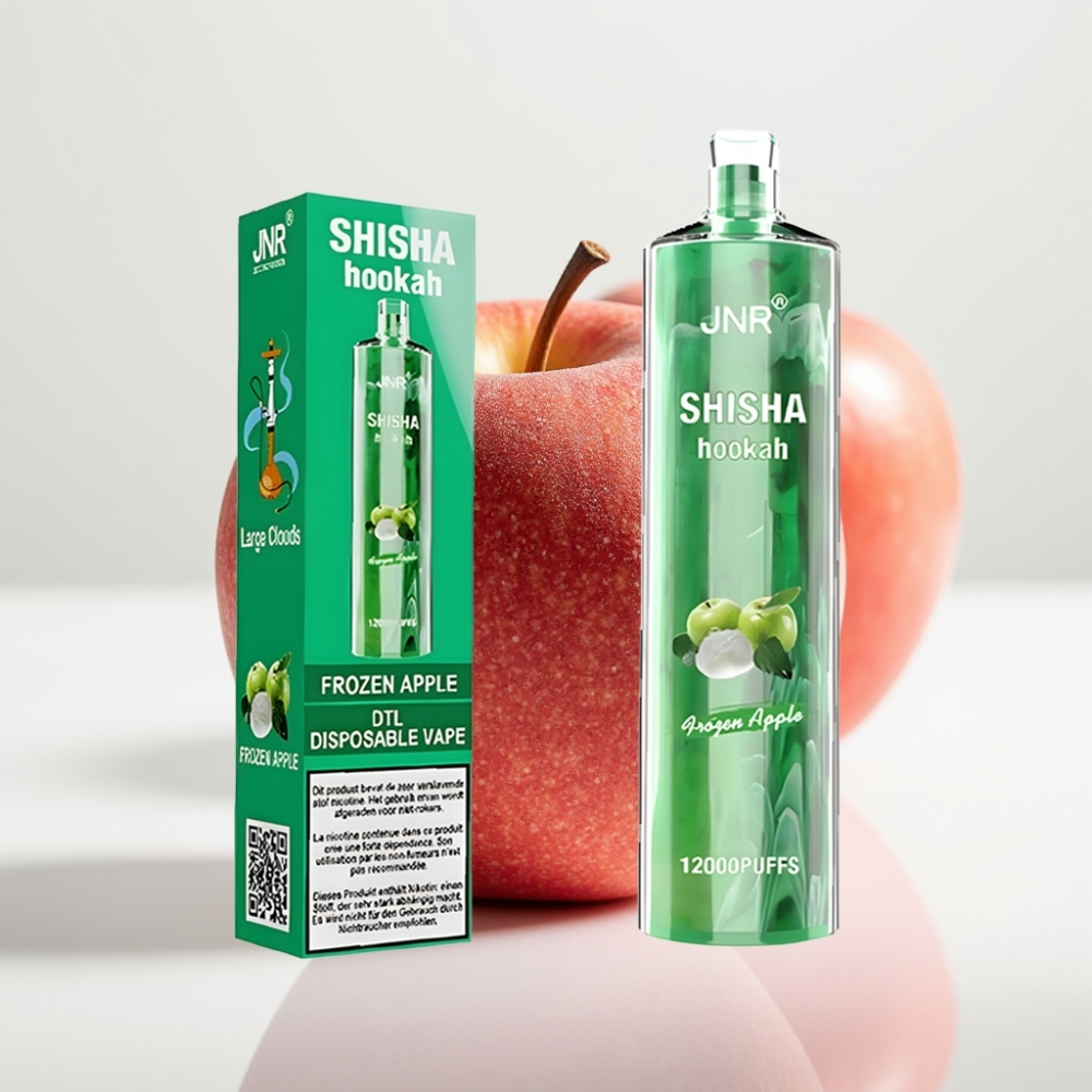 JNR Shisha Hookah 12000 Puffs - Manzana Helada 24ml 06 Ohm Tipo-C