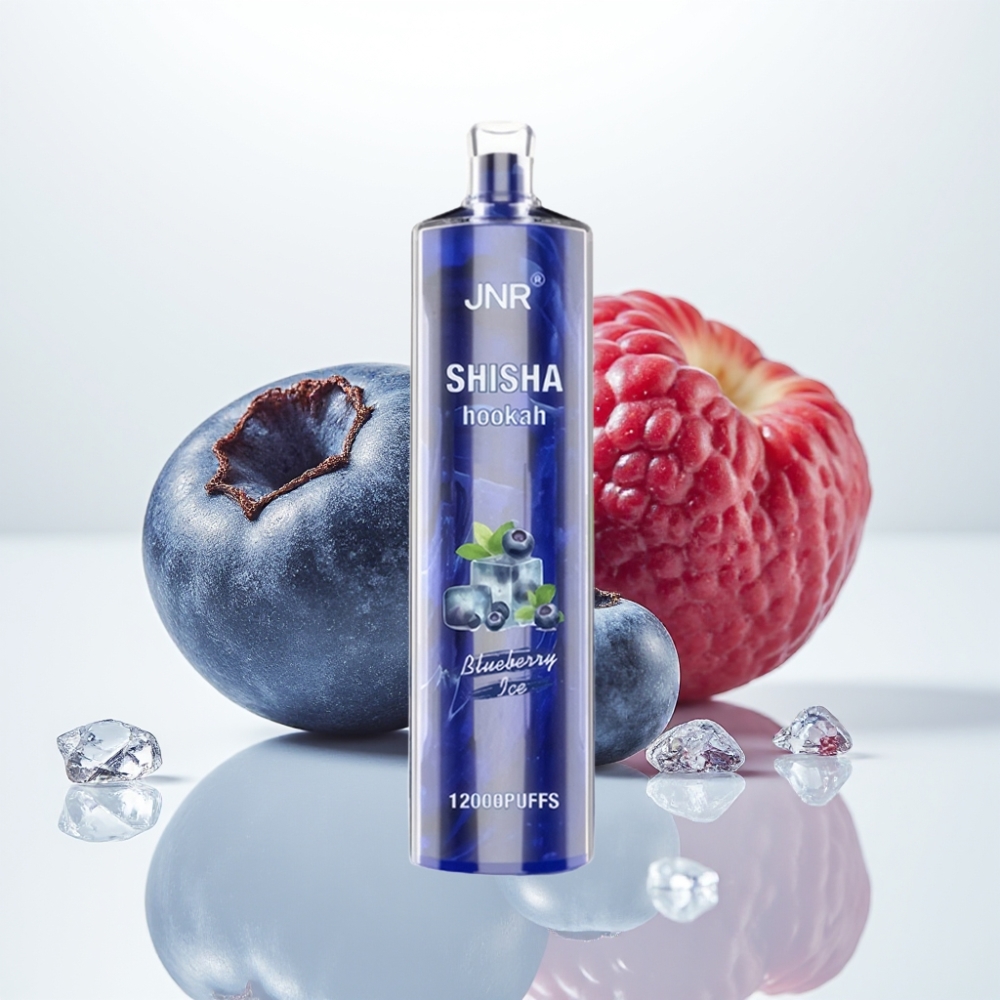 JNR Shisha Hookah 12000 Puffs 24ml 750mAh Azul Helado Vape Desechable