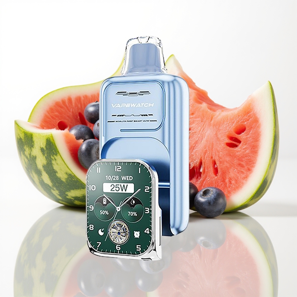 JNR VapeWatch 30000 Puffs Desechable - Arándano Sandía 19mL 5 Nicotina Carga Tipo-C