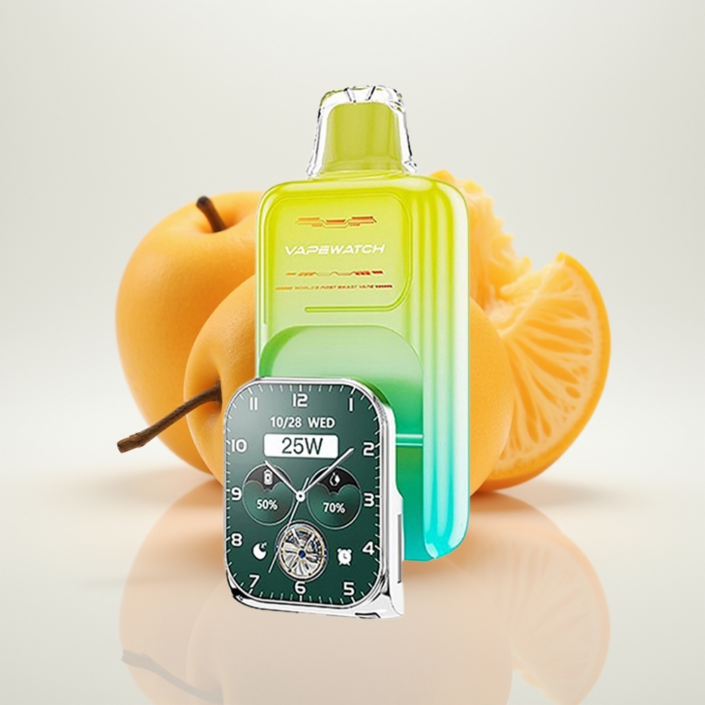 JNR VapeWatch 30000 Puffs Dual Mesh Naranja Mango Tipo-C 19mL