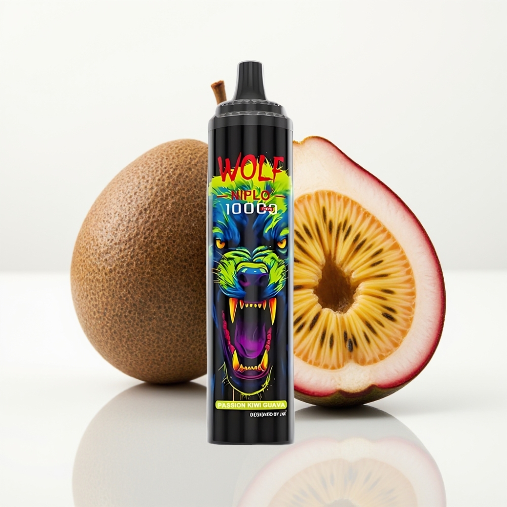 JNR Wolf Niplo 10000 Puffs Vape Pasión Kiwi Guayaba - 20ml 5 Tipo-C