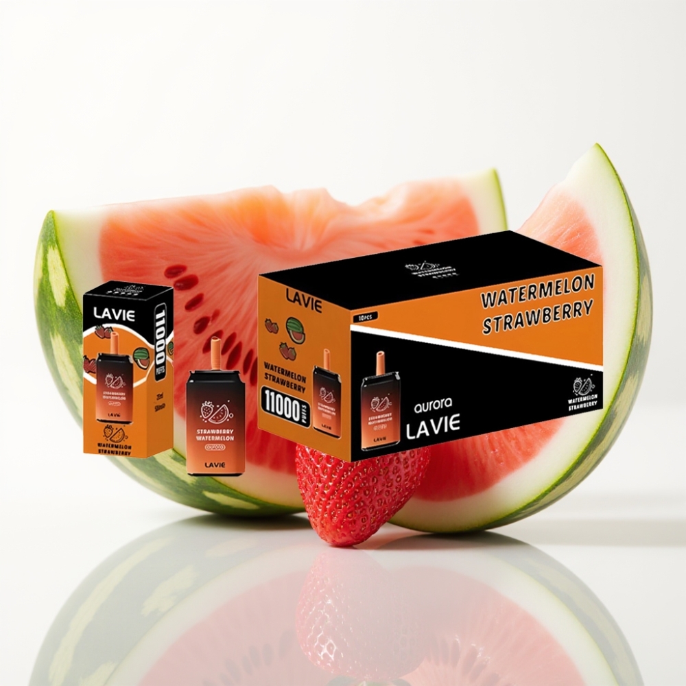 LAVIE Aurora 11000 Puffs Vape Desechable Fresa Sandía 22ML Tipo C