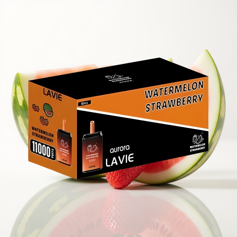 LAVIE Aurora 11000 Puffs Vape Desechable Fresa Sandía 22ML Tipo C